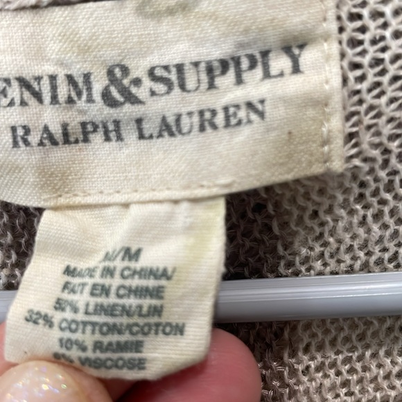 Denim & Supply linen cotton mix hooded cardigan duster - Picture 6 of 10